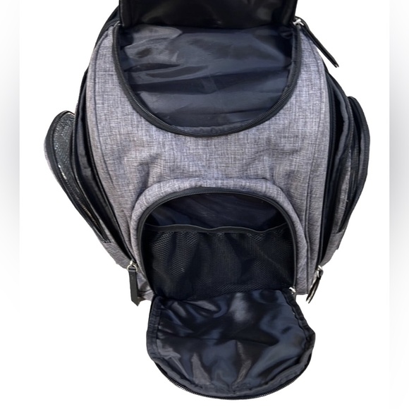 BB Gear Baby Boom Backpack Diaper Bag Gray - Picture 9 of 15